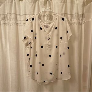 LOFT Polkadot Blouse